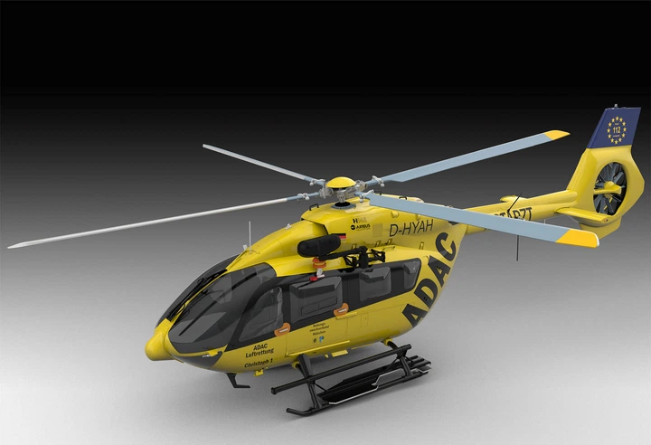 Сборная модель-копия Revell Вертолет Airbus H145 ADAC Спасательная служба Уровень 5 Масштаб 1:32 (RVL-04969) - изображение 6