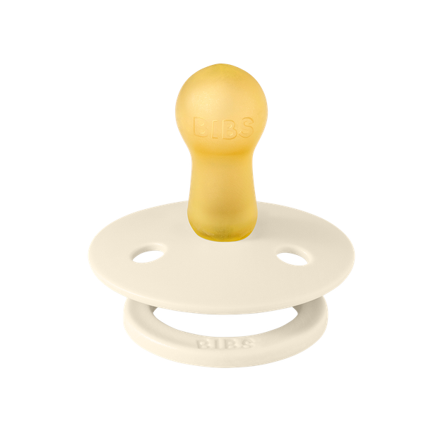 Пустушка BIBS 0-6 m Colour Latex Round – Ivory - изображение 3
