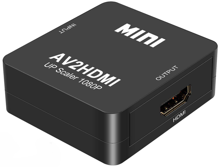 Конвертер AV RCA → HDMI 1080p AV2HDMI перехідник відеосигналу композитний кабель RCA-HDMI з USB живленням Plug & Play - зображення 3