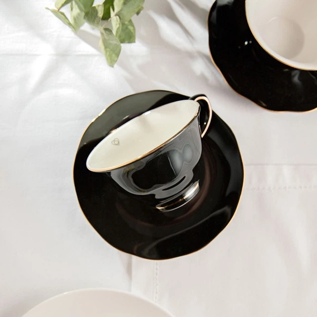 Filiżanka ze spodkiem Homla Barik czarna 0,15 l (5906496750472) - obraz 5