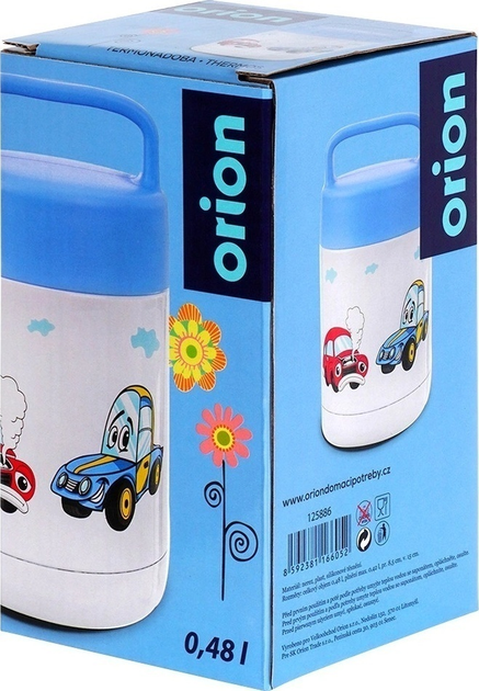 Термос для їжі Orion Auto сталевий Кольоровий 450 мл (8592381166052) - зображення 6