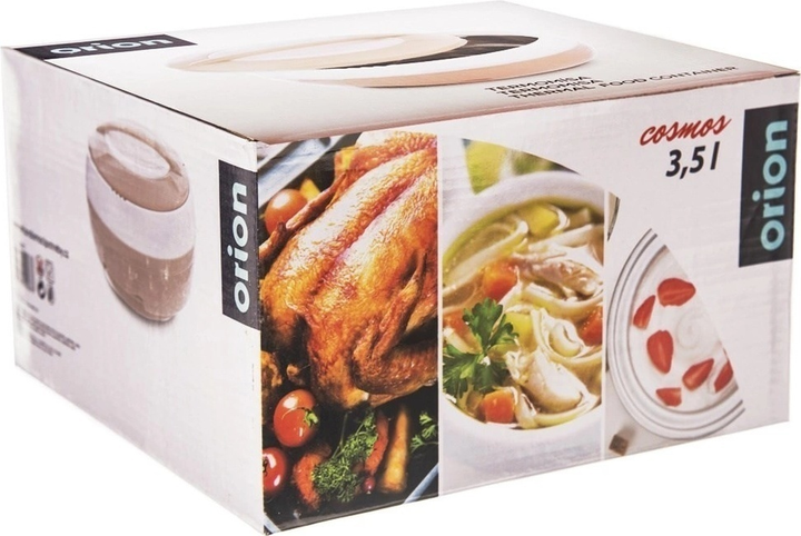 Термос для їжі Orion Cosmos сталевий Кремовий 3.5 л (8592381090883) - зображення 6