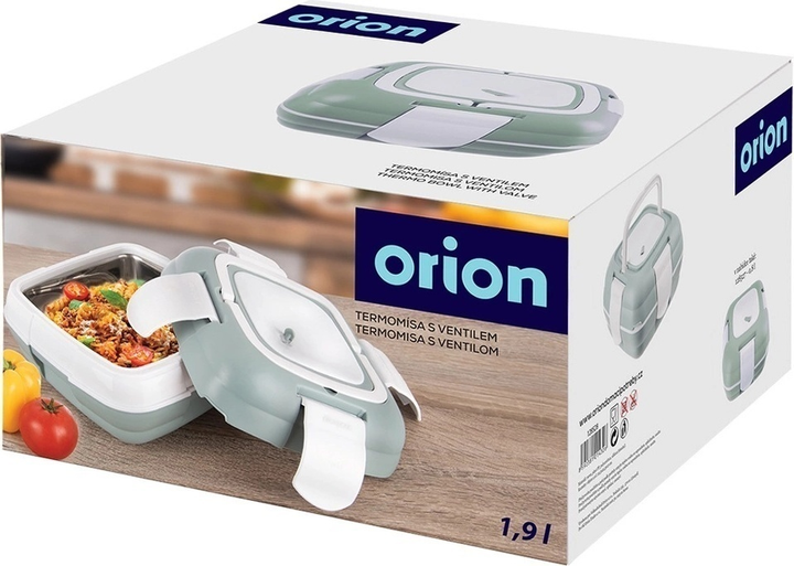 Термос для їжі Orion Termo сталевий Зелений 1.9 л (8592381214326) - зображення 8
