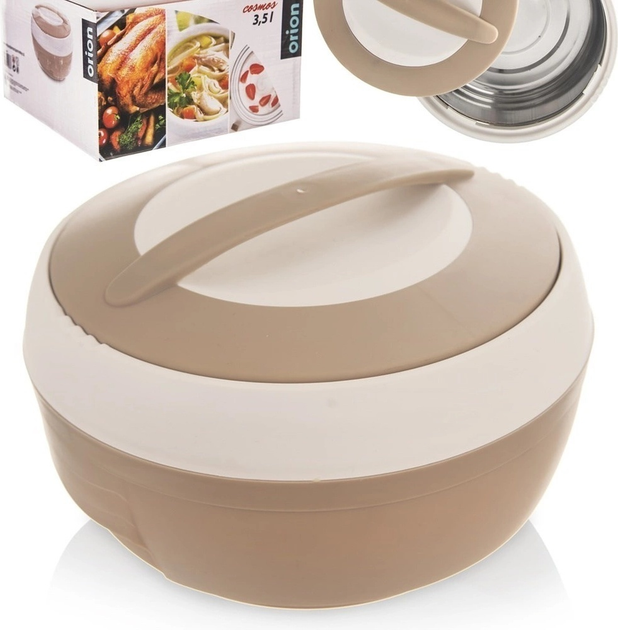 Термос для їжі Orion Cosmos сталевий Кремовий 3.5 л (8592381090883) - зображення 4