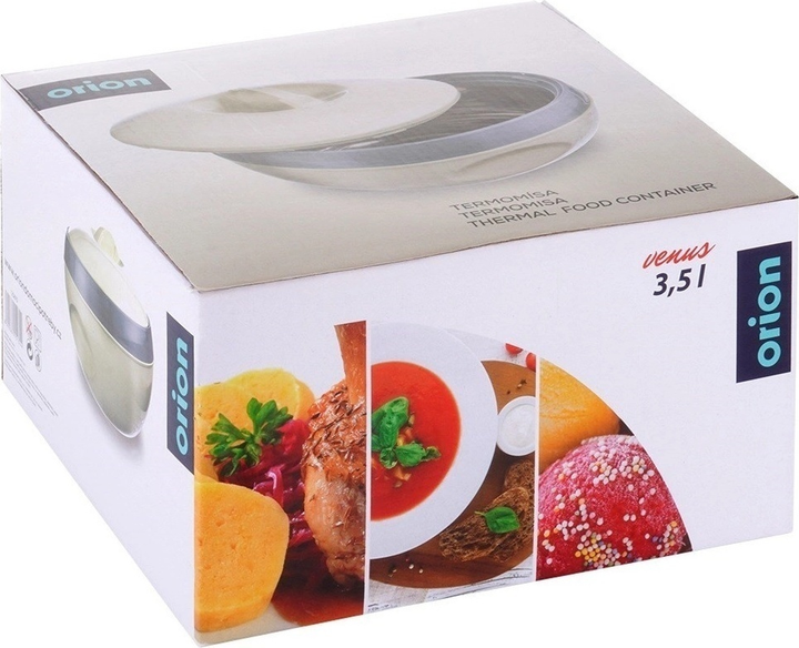 Термос для їжі Orion Venus сталевий Зелений 3.5 л (8592381151324) - зображення 6