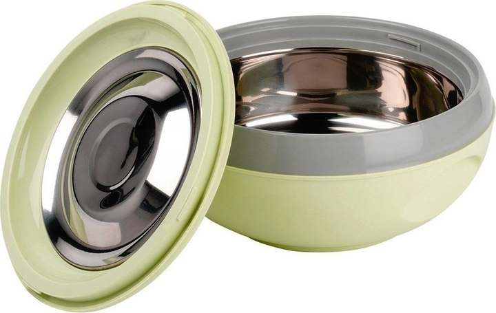 Термос для їжі Orion Venus сталевий Сіро-зелений 2.5 л (8592381151317) - зображення 2