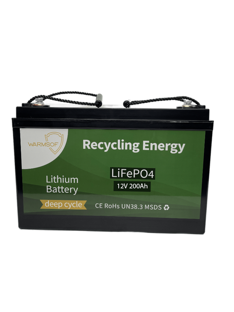 Аккумулятор LiFePo4 (Литий-железо-фосфатный) UWarmSof 12V 200Ah BMS - Фото 1 Аккумулятор LiFePo4 (Литий-железо-фосфатный) UWarmSof 12V 200Ah BMS - изображение 1