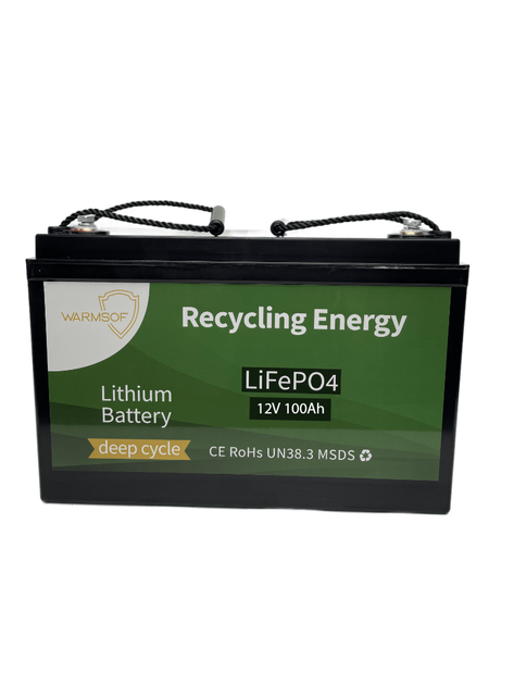 Аккумулятор LiFePo4 (Литий-железо-фосфатный) UWarmSof 12V 100Ah BMS - Фото 2 Аккумулятор LiFePo4 (Литий-железо-фосфатный) UWarmSof 12V 100Ah BMS - изображение 2