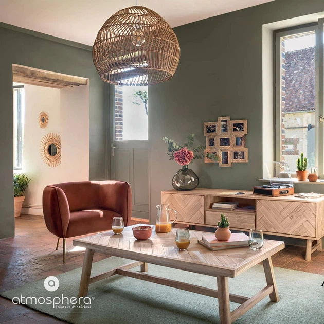 Stolik kawowy Atmosphera Aeris drewniany typu ława 130 x 70 cm (3560231638634) - obraz 5