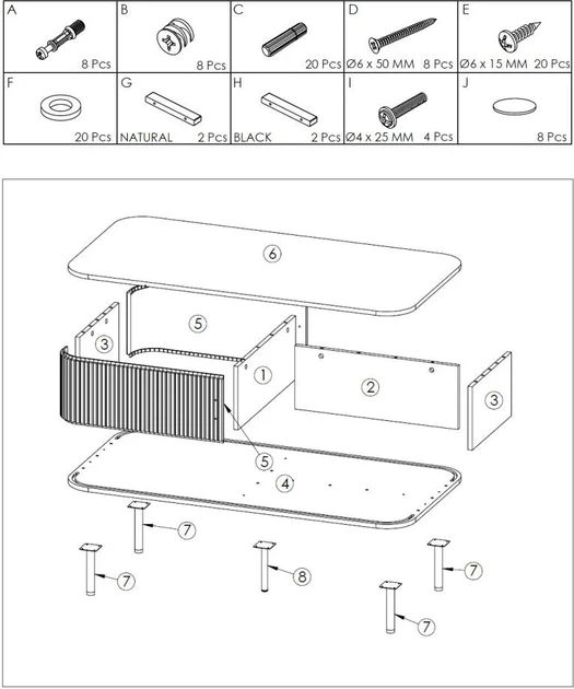 Журнальний столик Atmosphera Colva з місцем для зберігання 120 x 60 x 41 см (3560231550738) - зображення 11