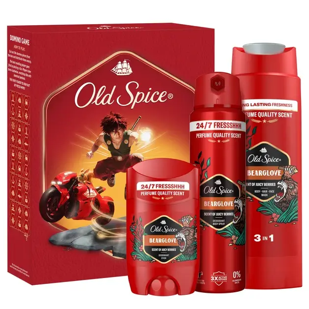 Подарунковий набір OLD SPICE Bearglove (дез. 50мл + Гель для душа 250мл + дез.150мл) (8700216571326) - Фото 1 Подарунковий набір OLD SPICE Bearglove (дез. 50мл + Гель для душа 250мл + дез.150мл) (8700216571326) - изображение 1