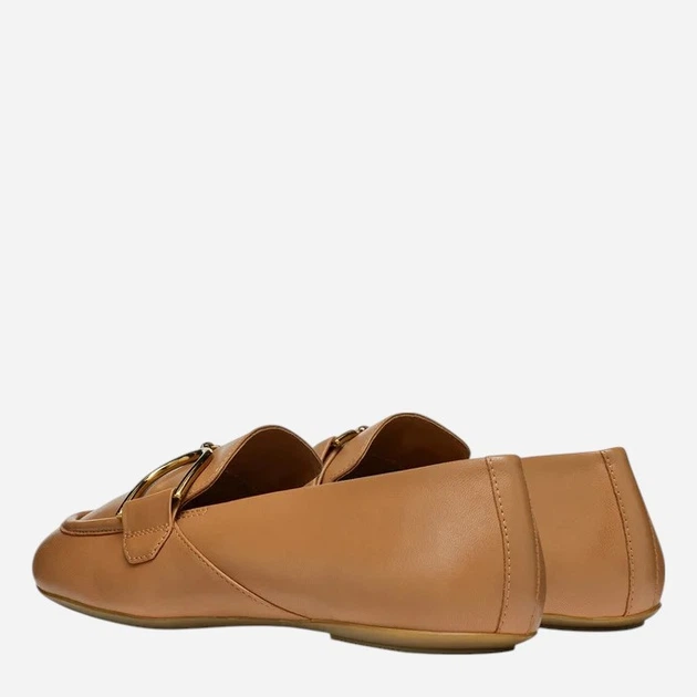 Loafersy damskie skórzane Geox D Palmaria D45MUJ-000TU-C5000 40 Beżowe - obraz 3