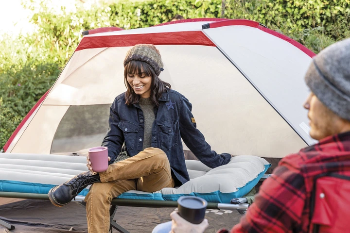 Матрац надувний Intex 67997 67 х 184 х 17 см Сірий (6941057408392) - зображення 5