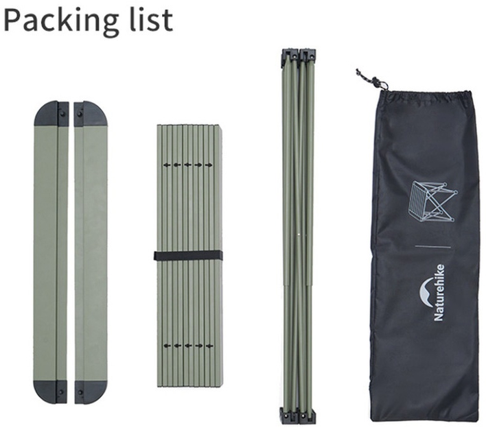 Składany stół Naturehike M Aluminium Szary CNK2450JJ013 (6976507663267) - obraz 3