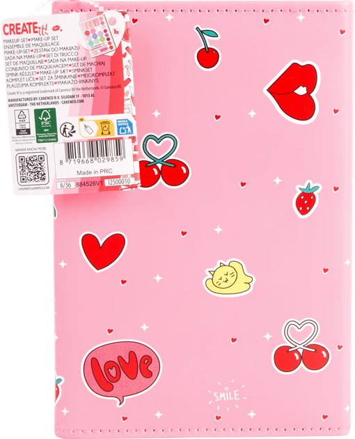 Набір для макіяжу Create it! на магніті Вишеньки TOYS884526 (8719668029859) - зображення 4