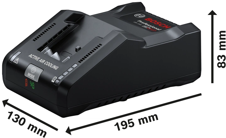 Szybka ładowarka Bosch GAL 18V-160 16 A 1600A02T5G (4053423248234) - obraz 2