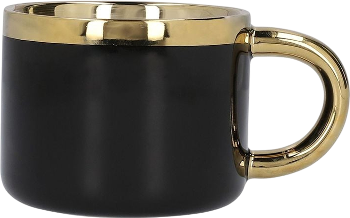 Чашка Homla Sinnes з блюдцем та ложечкою чорна 0.2 л (5902869978061) - зображення 3