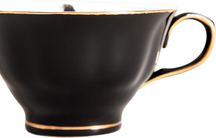Filiżanka ze spodkiem Homla Barik czarna z krukiem 150 ml (5906496750458) - obraz 3