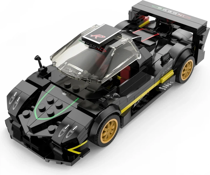 Набір кубиків Rastar Pagani Zonda R чорний 387 елементів ZKL.93900.CZ (6930751323018) - зображення 9