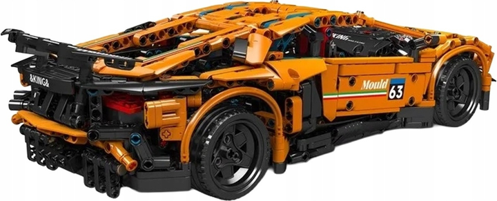 Набір кубиків Спортивний автомобіль помаранчевий 1620 елементів ZKL.13177S (5903864972573) - зображення 4