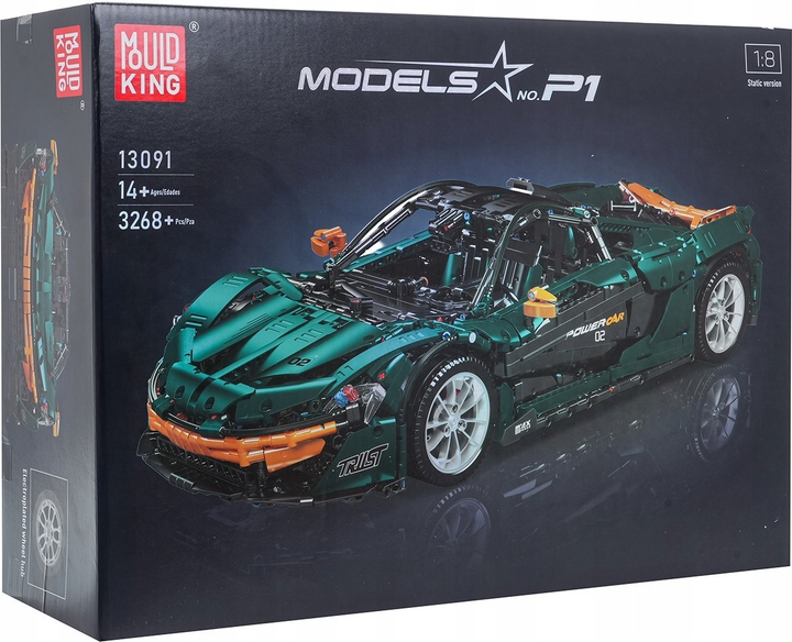 Zestaw klocków Auto sportowe zielone 3268 elementów ZKL.13091 (5903864973068) - obraz 1