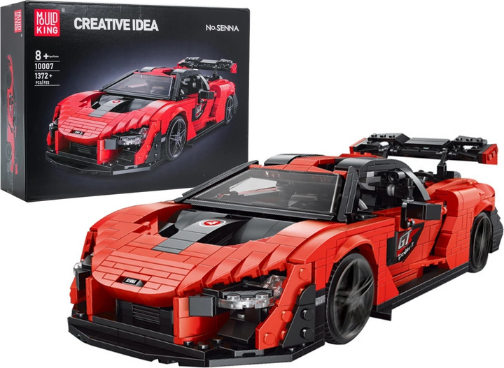 Zestaw klocków Auto sportowe pomaranczowe 1372 elementy ZKL.10007S (5903864973075) - obraz 1