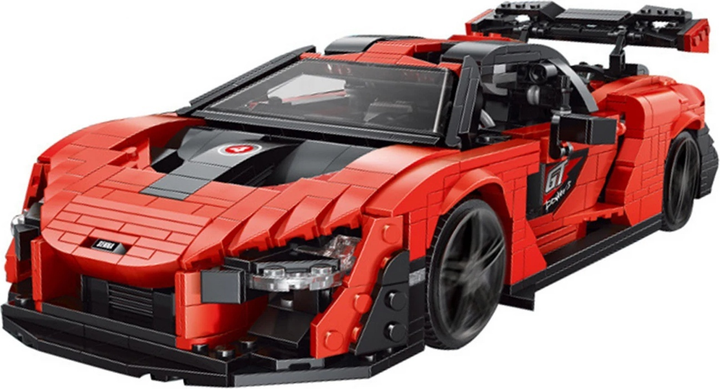 Zestaw klocków Auto sportowe pomaranczowe 1372 elementy ZKL.10007S (5903864973075) - obraz 3