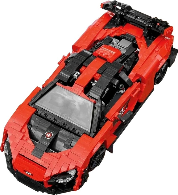 Zestaw klocków Auto sportowe pomaranczowe 1372 elementy ZKL.10007S (5903864973075) - obraz 7