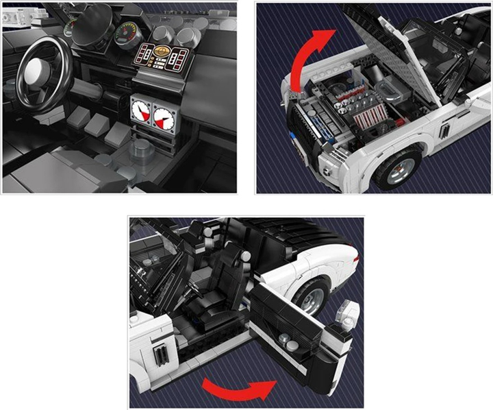 Zestaw klocków Kabriolet biały 1603 elementy ZKL.10031 (5903864973082) - obraz 8