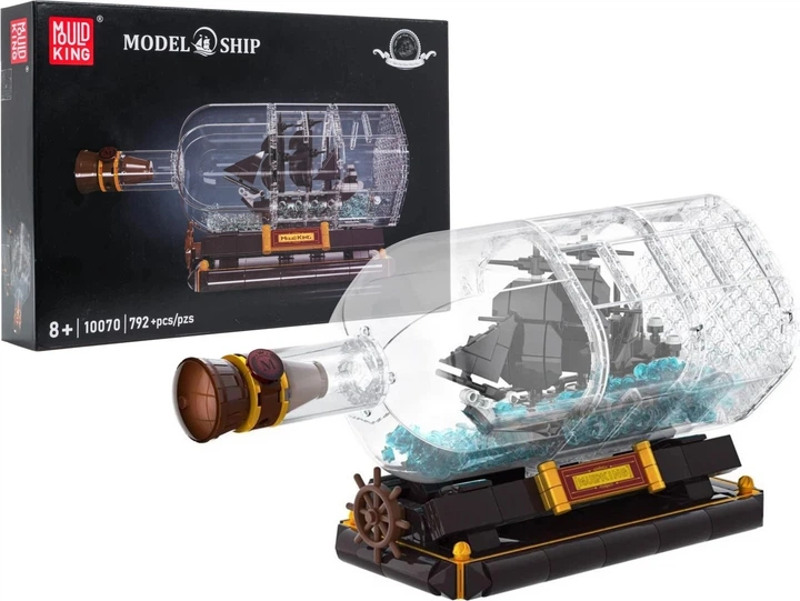 Klocki konstrukcyjne Statek piracki w butelce 822 elementów ZKL.10070S (5903864973099) - obraz 2