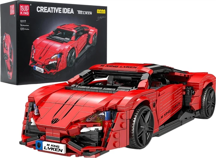 Klocki konstrukcyjne Pojazd sportowy czerwony 1311 elementów ZKL.10117 (5903864973242) - obraz 2