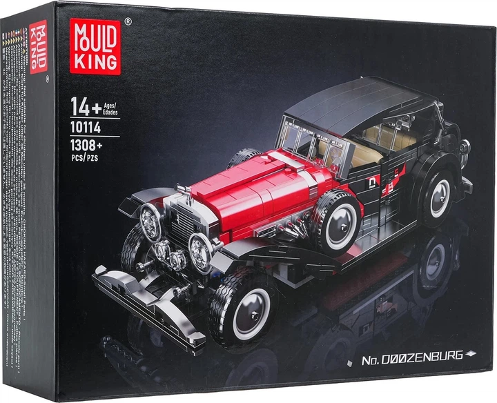 Klocki konstrukcyjne Pojazd retro czerwony 1308 elementów ZKL.10114 (5903864973259) - obraz 1