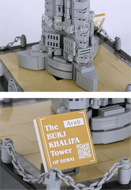 Zestaw klocków Budynki Burj Khalifa 555 elementów ZKL.4222 (5903864973457) - obraz 5