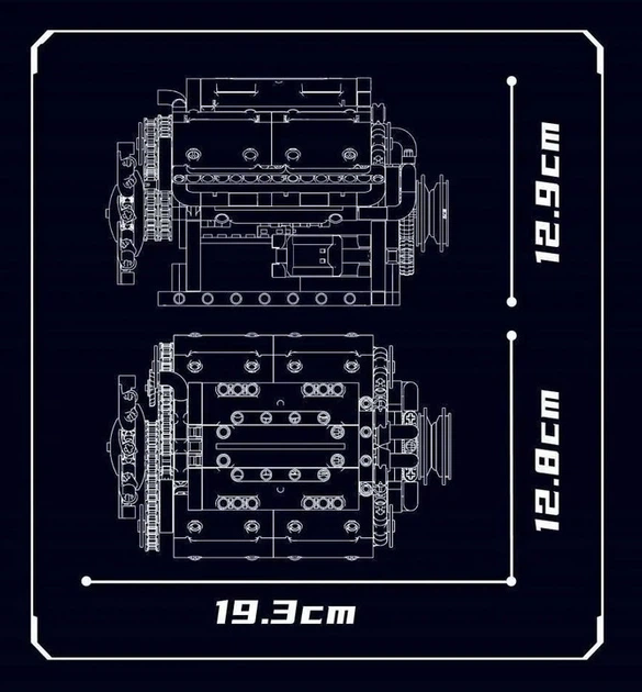 Набір кубиків Двигун 552 елементи ZKL.10088S (5903864973525) - зображення 5