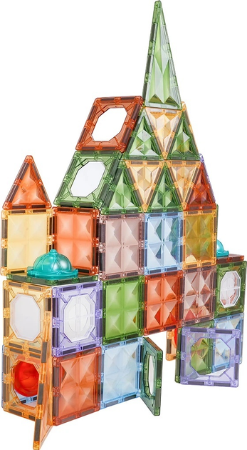 Набір магнітних кубиків 3D з підсвічуванням, 75 елементів ZKL.CH1228 (5903864973761) - зображення 4