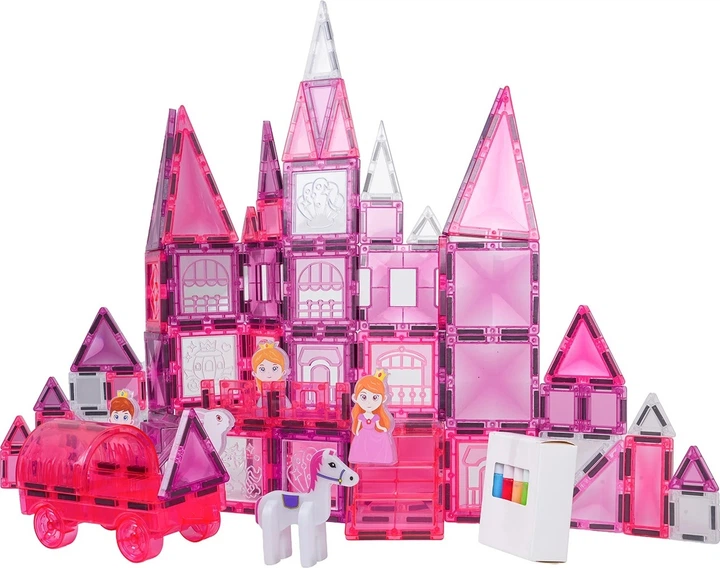Конструктор магнітний Рожева принцеса 126 елементів ZKL.X6019 (5903864973822) - Фото 4 Конструктор магнітний Рожева принцеса 126 елементів ZKL.X6019 (5903864973822) - зображення 4