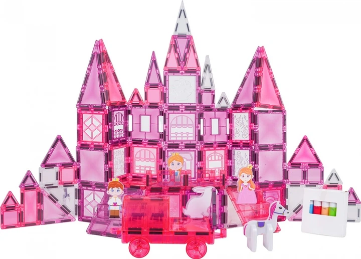 Конструктор магнітний Рожева принцеса 126 елементів ZKL.X6019 (5903864973822) - Фото 5 Конструктор магнітний Рожева принцеса 126 елементів ZKL.X6019 (5903864973822) - зображення 5
