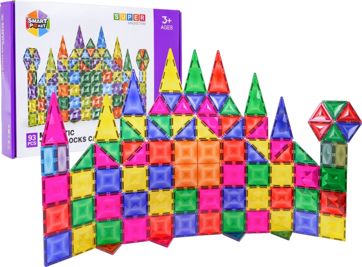 Zestaw klocków magnetycznych 3d 93 elementy ZKL.S-1027 (5903864973877) - obraz 1