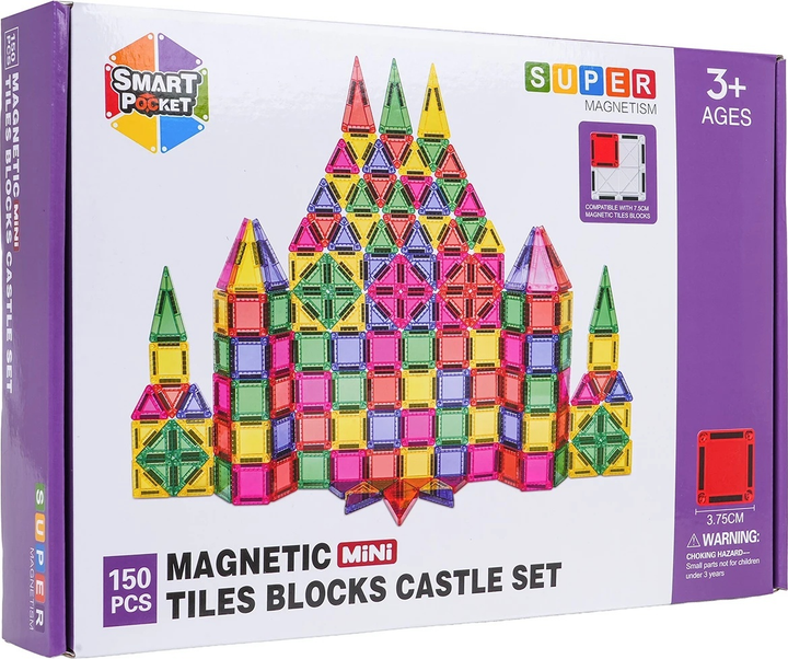 Zestaw klocków magnetycznych 150 elementów ZKL.S-1090 (5903864973853) - obraz 6