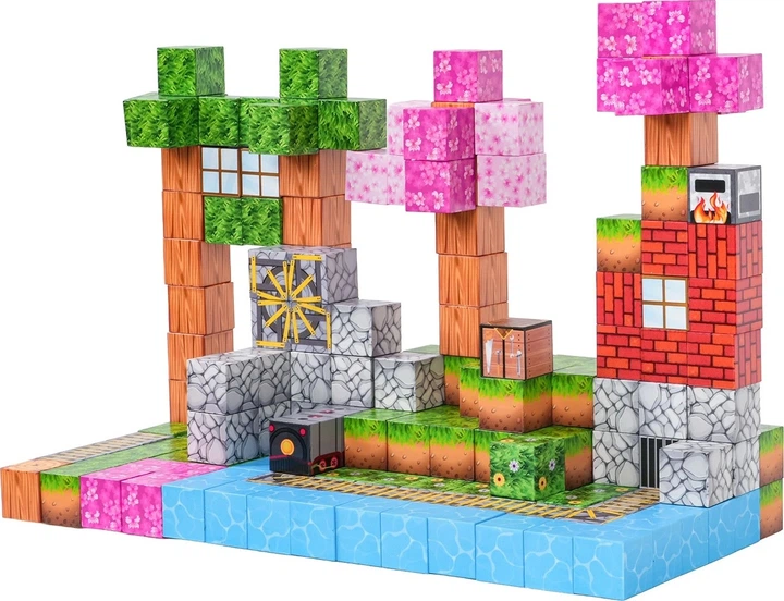 Конструктор магнітний 200 елементів ZKL.CH1334 (5903864973952) - зображення 5