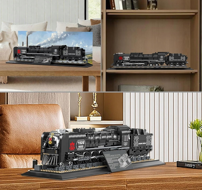 Zestaw klocków Lokomotywa retro 1546 elementów ZKL.66801 (5903864977639) - obraz 4