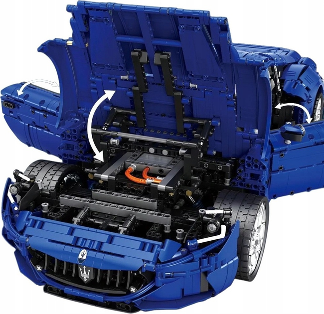 Набір кубиків Автомобіль Maserati синій 5480 елементів ZKL.11010 (5903864977653) - зображення 6