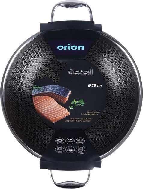 Сковорода Wok Orion Cookcell сталева антипригарна 28 см (8592381166373) - зображення 8
