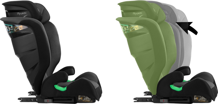 Fotelik samochodowy Nukido Louis Soft 15-36 kg Czarno-szary (5903890622992) - obraz 5