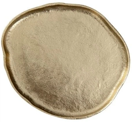 Декоративна таця Homla Girona золота 24 x 21 x 1.5 см (5904183855257) - зображення 1