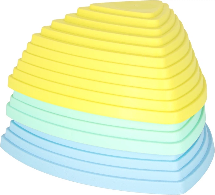 Стежка сенсорна KIK для тренування рівноваги, 11 пастельних каменів KX3170 (5903039765719) - зображення 3