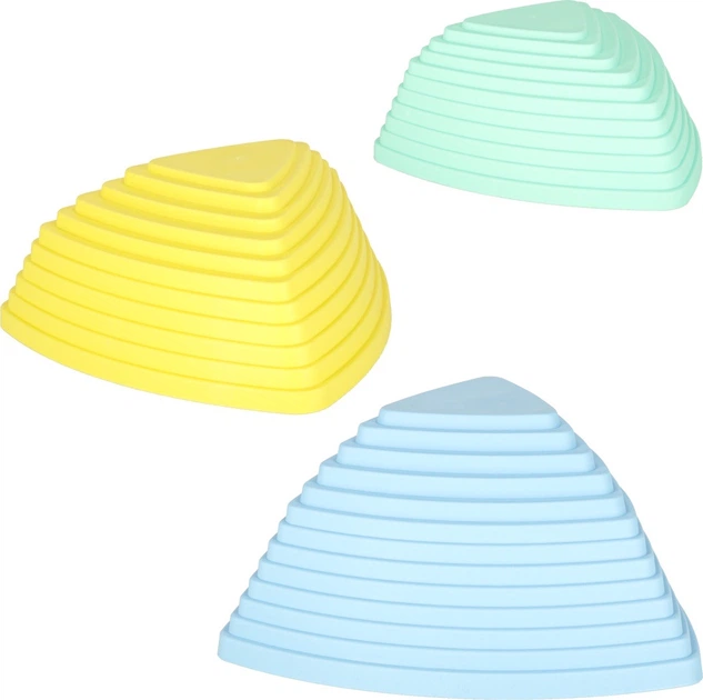 Стежка сенсорна KIK для тренування рівноваги, 11 пастельних каменів KX3170 (5903039765719) - зображення 6