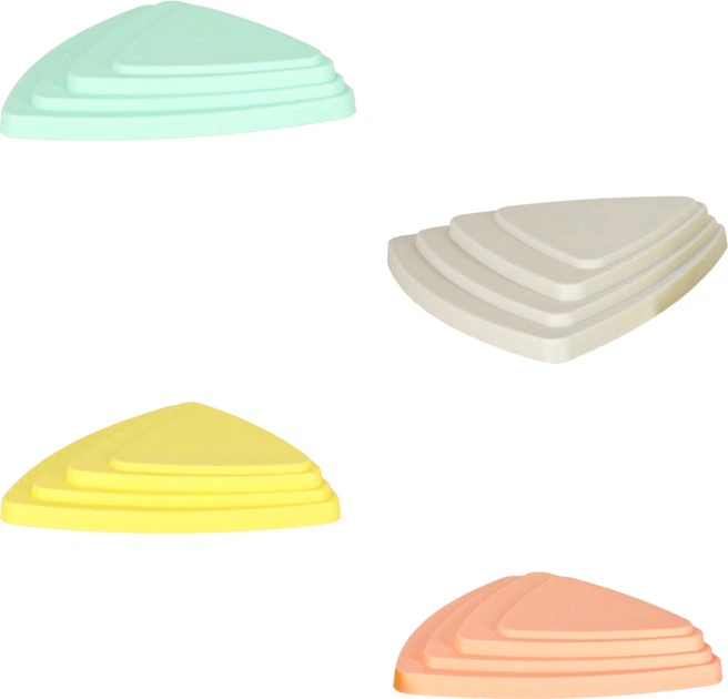 Стежка сенсорна KIK для тренування рівноваги, 11 пастельних каменів KX3170 (5903039765719) - зображення 8