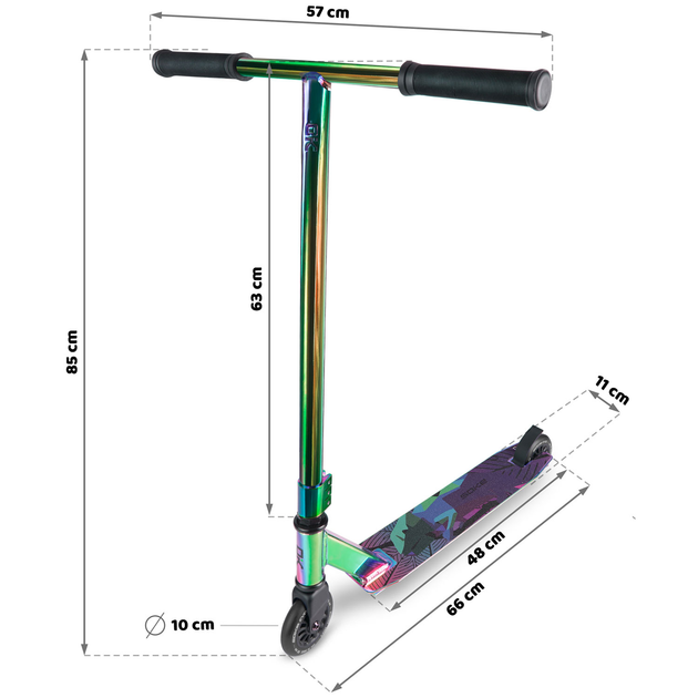 Hulajnoga wyczynowa Soke EVO Street Neochrome 1646 (5903890602437) - obraz 11