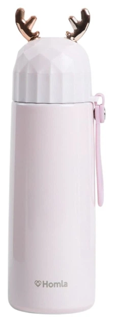 Термос Homla Gatto з мотивом оленя рожевий 0.38 л (5906496721540) - зображення 1
